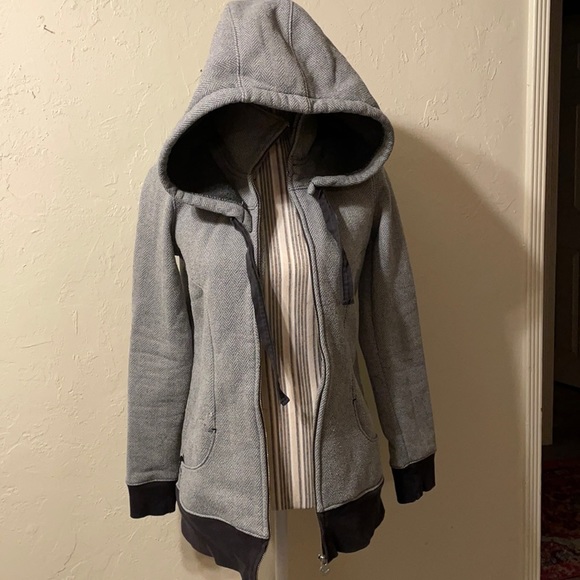 ROXY Herringbone Coat with Detachable Hood - Picture 1 of 3